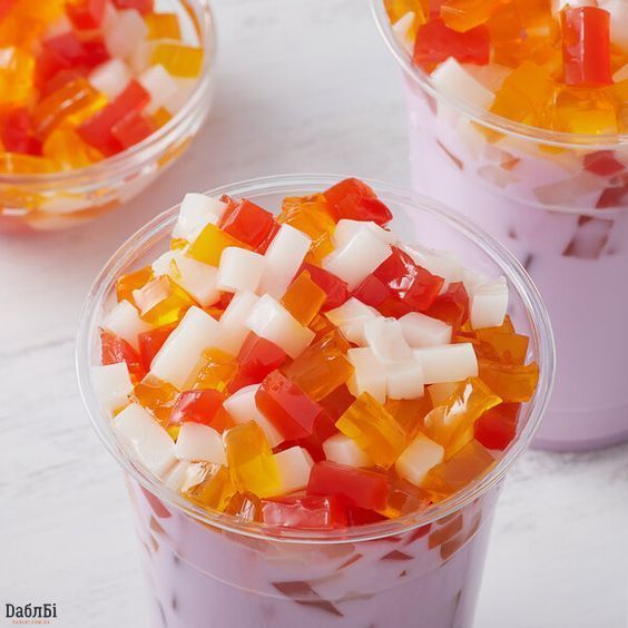 Кокосове Желе Мікс смаків для Bubble Tea, 3,8 кг JEL00003 фото