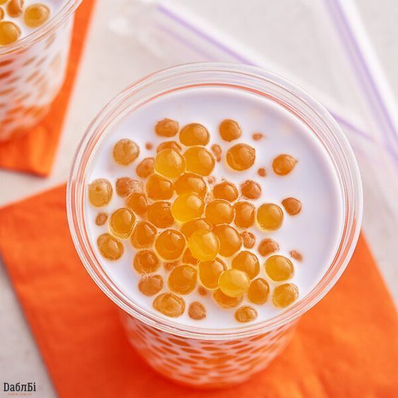 Bubble tea (Бабл Ті) фруктові кульки зі смаком Апельсину 3,2 кг BBT0020 фото